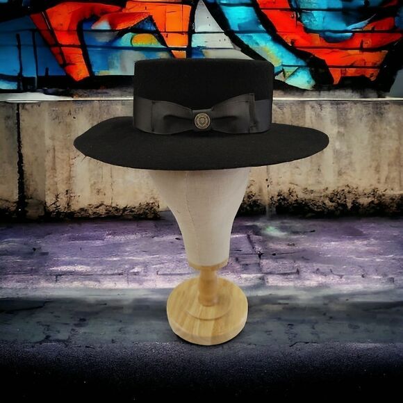 MEN'S BRUNO CAPELO ZAYDEN COLLECTION GAUCHO ( BOATER) 3" WIDE FLAT RAW EDGE BRIM - Picture 1 of 7